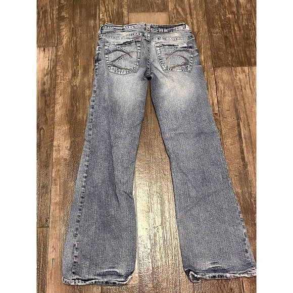 Silver Bootcut Jeans Size 26 Vintage Y2K Silver Jeans - Picture 4 of 7